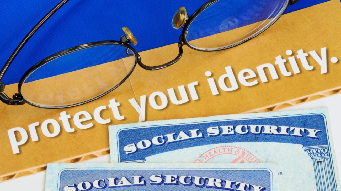 Protect personal identity concept of privacy theft